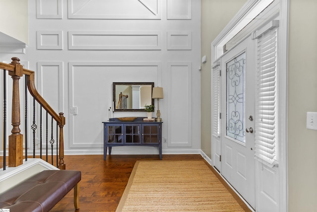 101 Belgian Blue Way, Fountain Inn, SC 29644 - foyer featuring wood finished floors, stairway, and baseboards