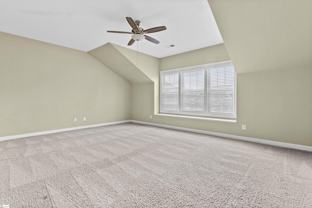 101 Belgian Blue Way, Fountain Inn, SC 29644 - bonus room with ceiling fan, carpet, baseboards, and lofted ceiling