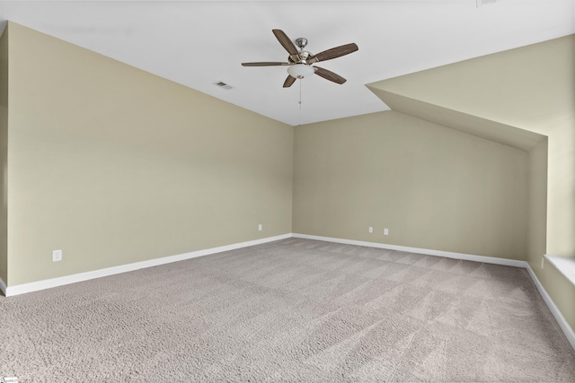 101 Belgian Blue Way, Fountain Inn, SC 29644 - additional living space with a ceiling fan, carpet, baseboards, and vaulted ceiling