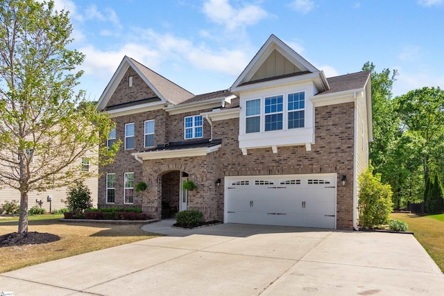 101 Belgian Blue Way, Fountain Inn, SC 29644 - view of front of home with brick siding, an attached garage, and driveway