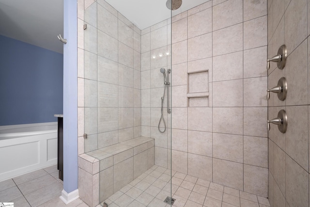 221 Wilsontown Rd, Laurens, SC 29360 - full bathroom featuring tiled shower and tile patterned flooring