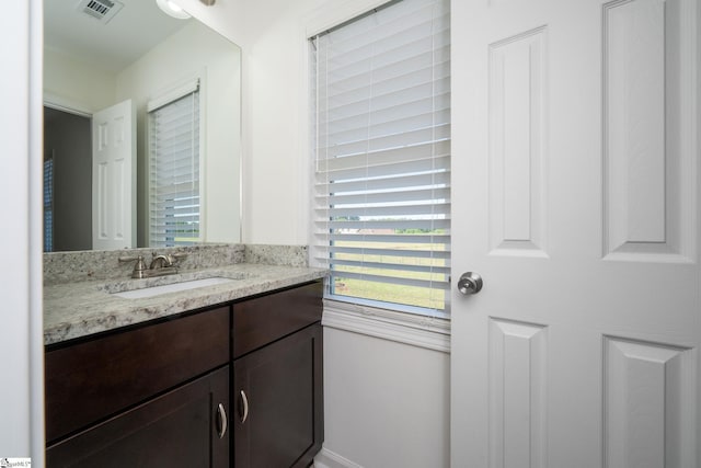 221 Wilsontown Rd, Laurens, SC 29360 - bathroom featuring vanity and baseboards