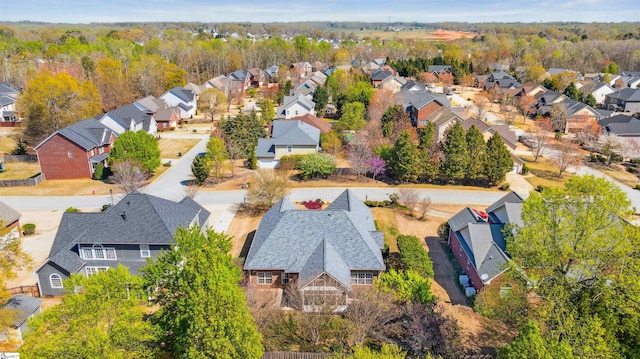 aerial view of residential area