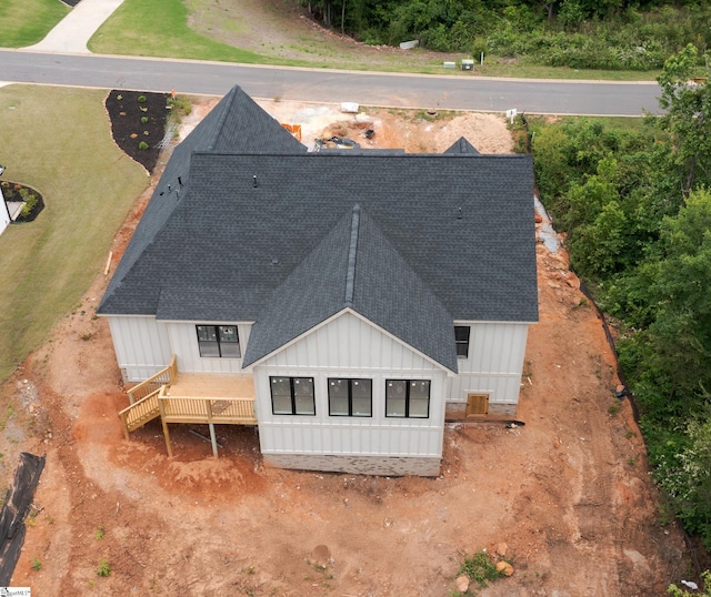 view of subject property
