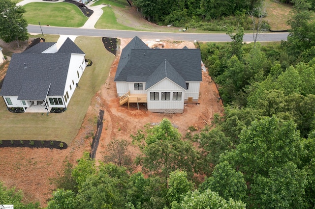 view from above of property