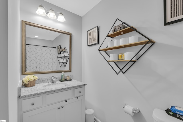 110 Strongridge Trl, Simpsonville, SC 29681 - bathroom with toilet and vanity