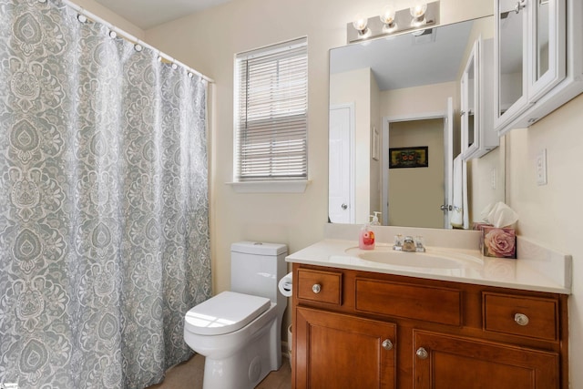 108 Shea Ct, Simpsonville, SC 29681 - full bathroom featuring toilet, vanity, and a shower with curtain