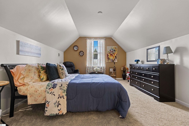 108 Shea Ct, Simpsonville, SC 29681 - carpeted bedroom with lofted ceiling and baseboards