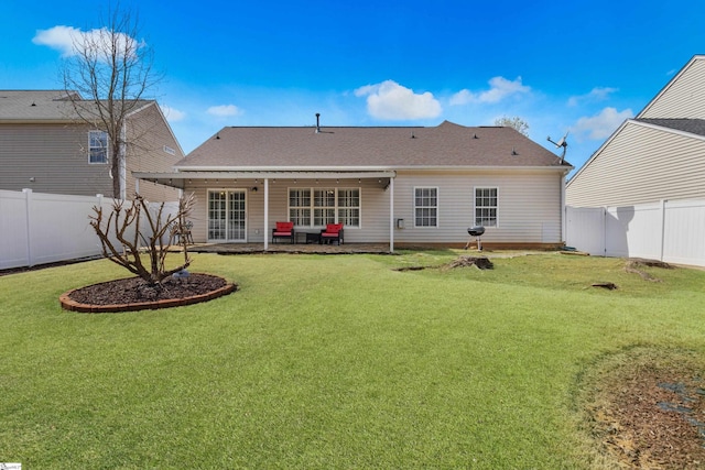 108 Shea Ct, Simpsonville, SC 29681 - back of house featuring a patio and a shingled roof
