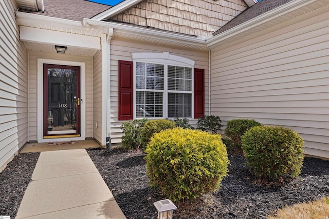 108 Shea Ct, Simpsonville, SC 29681 - property entrance featuring roof with shingles