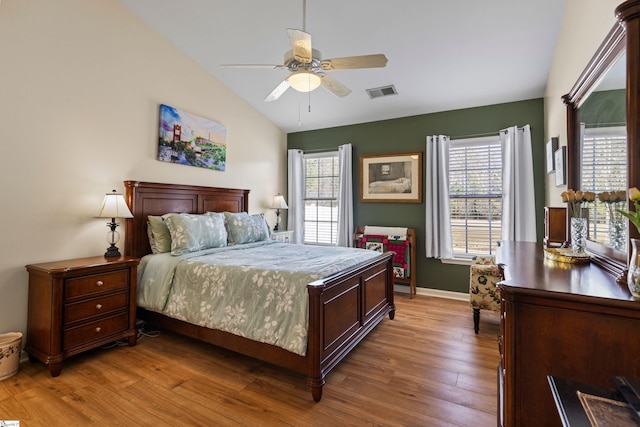 108 Shea Ct, Simpsonville, SC 29681 - bedroom with lofted ceiling, light wood finished floors, and baseboards