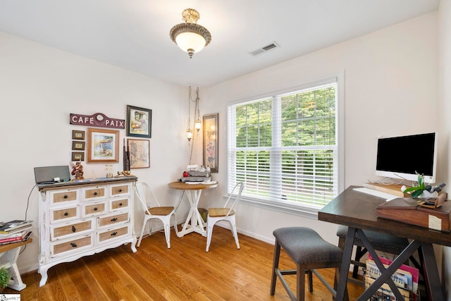 111 Woodvale Ave, Fountain Inn, SC 29644 - office area with wood finished floors and baseboards