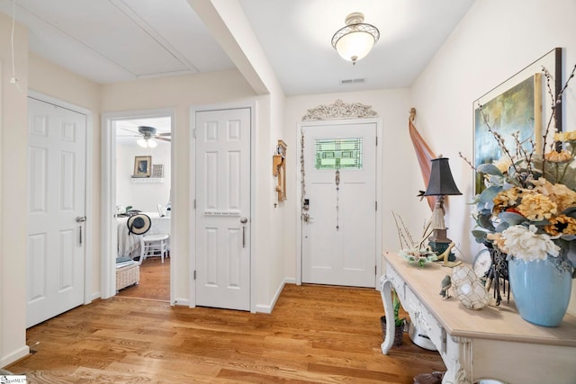 111 Woodvale Ave, Fountain Inn, SC 29644 - entryway featuring light wood-style floors