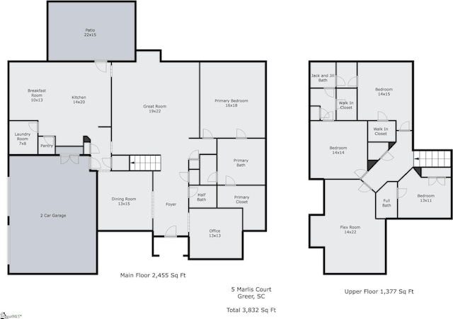 5 Marlis Ct, Greer, SC 29650 - property floor plan