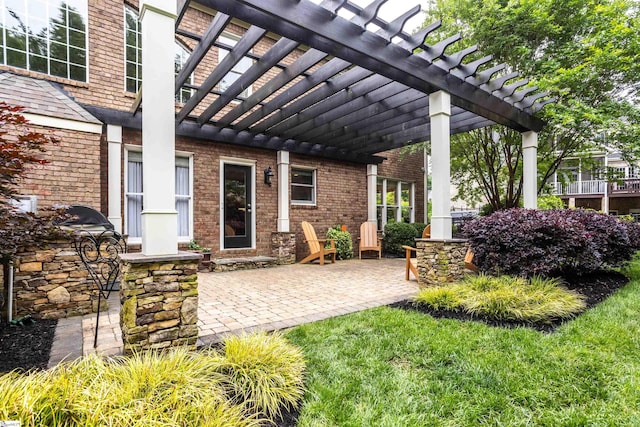 5 Marlis Ct, Greer, SC 29650 - view of patio featuring a pergola