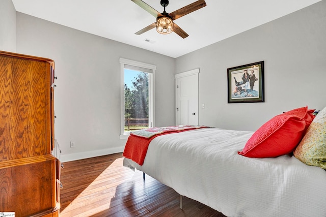 475 Johnson Rd, Easley, SC 29642 - bedroom featuring wood finished floors, baseboards, and ceiling fan