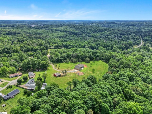 475 Johnson Rd, Easley, SC 29642 - bird's eye view of a heavily wooded area