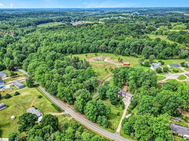 475 Johnson Rd, Easley, SC 29642 - aerial view of property's location with a heavily wooded area