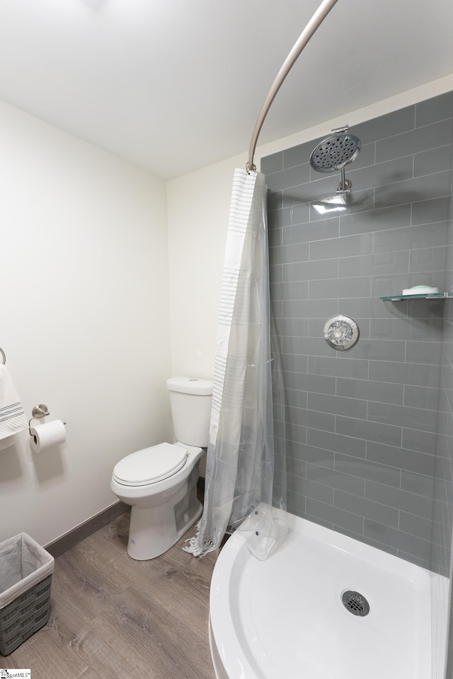1230 Melton Rd Unit # 16, West Union, SC 29696 - full bath featuring a shower stall, wood finished floors, and toilet
