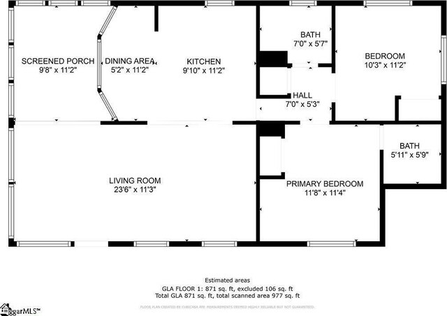 1230 Melton Rd Unit # 16, West Union, SC 29696 - room layout
