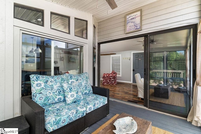 1230 Melton Rd Unit # 16, West Union, SC 29696 - sunroom / solarium featuring ceiling fan