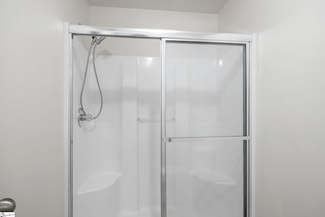 full bathroom featuring a shower stall