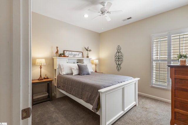 208 Medoc Ln, Moore, SC 29369 - bedroom with carpet flooring, multiple windows, a ceiling fan, and baseboards