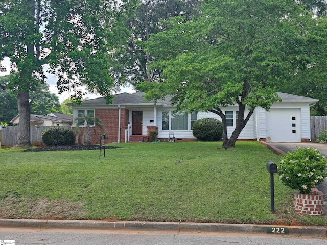 222 Woodview Ave, Spartanburg, SC 29306 - view of front of house with a garage and asphalt driveway