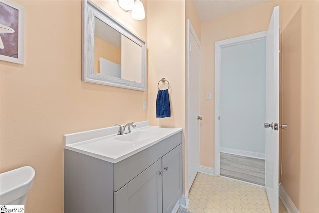 222 Woodview Ave, Spartanburg, SC 29306 - bathroom with vanity and baseboards