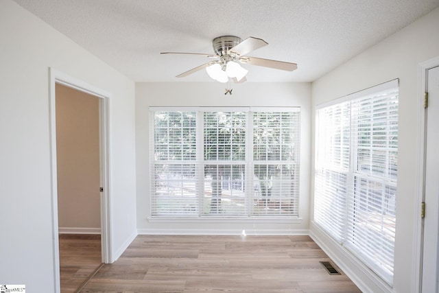 330 Split Oak Ln, Inman, SC 29349 - spare room featuring ceiling fan, healthy amount of natural light, light wood-type flooring, a textured ceiling, and baseboards
