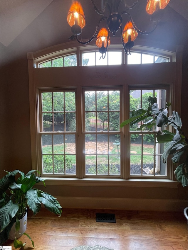 detailed view of wood finished floors