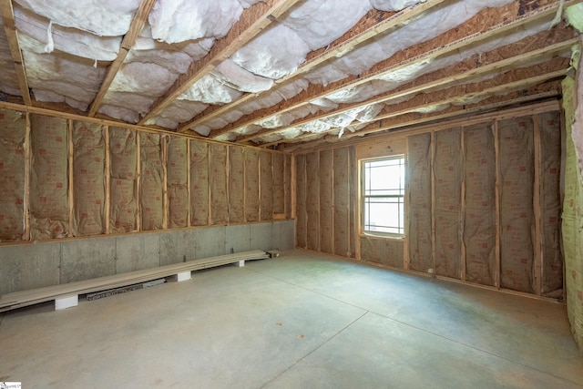 view of basement