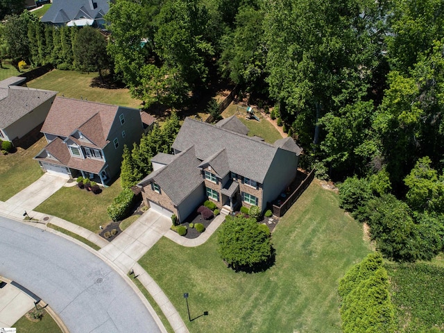 aerial view of residential area