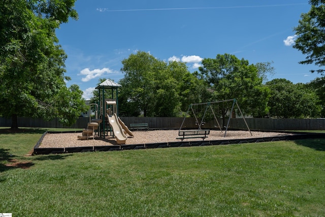 view of community jungle gym