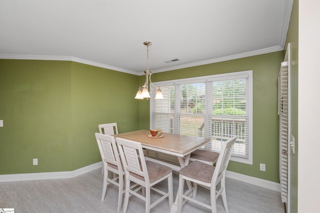 426 Isaqueena Dr, Greer, SC 29651 - dining room with healthy amount of natural light, baseboards, and ornamental molding