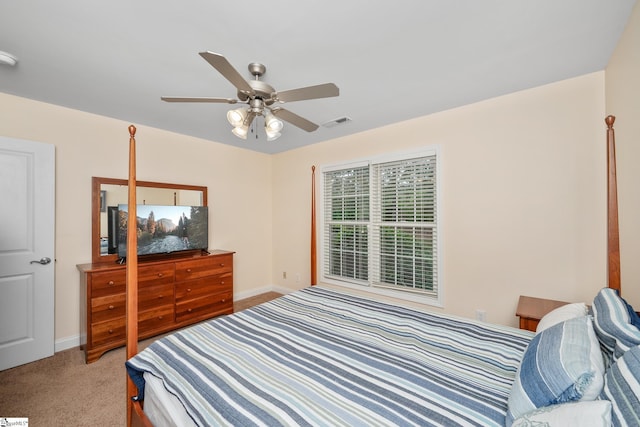 426 Isaqueena Dr, Greer, SC 29651 - bedroom with carpet flooring, baseboards, and a ceiling fan