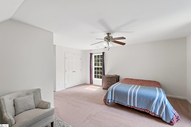 135 Bathurst Ln, Simpsonville, SC 29681 - bedroom featuring carpet flooring, baseboards, and a ceiling fan
