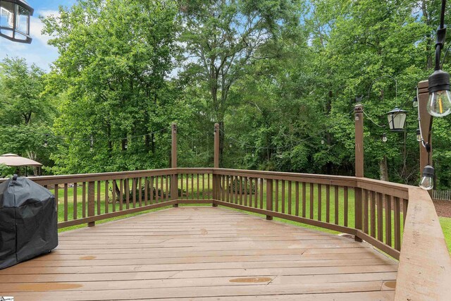 26 Willow Oak Ct, Simpsonville, SC 29681 - deck featuring grilling area