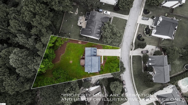 26 Willow Oak Ct, Simpsonville, SC 29681 - aerial view of property's location featuring property boundaries highlighted