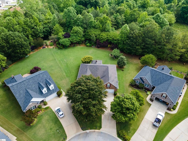 aerial view of residential area