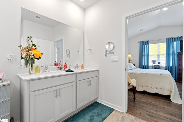 51 Oak Edge Ln, Greer, SC 29651 - bathroom with ensuite bathroom, lofted ceiling, and double vanity
