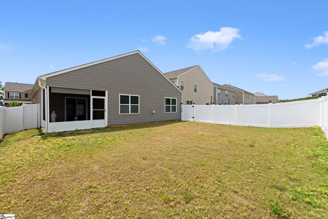 51 Oak Edge Ln, Greer, SC 29651 - rear view of house featuring a sunroom