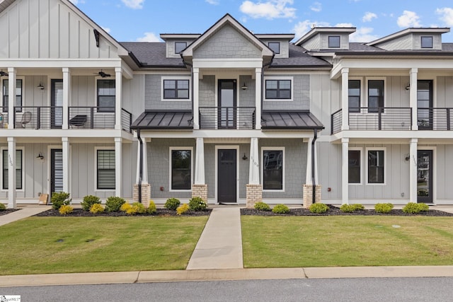 1109 Syrah Ln, Duncan, SC 29334 - multi unit property with a balcony, board and batten siding, and a standing seam roof
