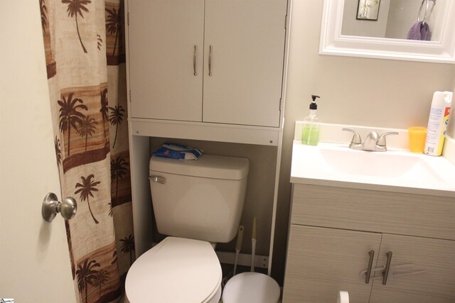 305 N Owens St, Clinton, SC 29325 - bathroom featuring toilet and vanity
