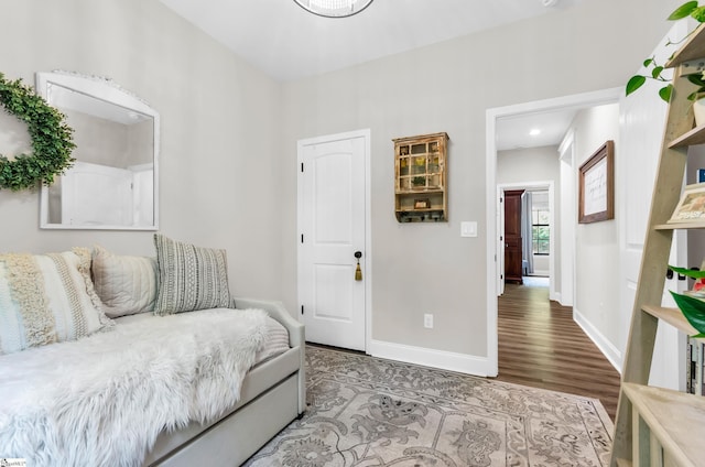 203 N Hogan Dr, Westminster, SC 29693 - bedroom with wood finished floors, baseboards, and recessed lighting