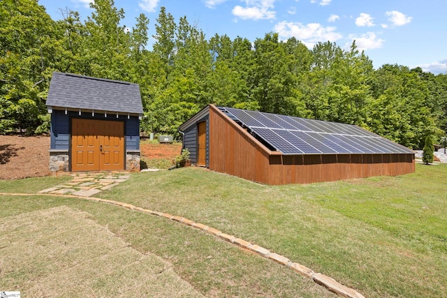 160 Mountain Brook Trl, Greenville, SC 29609 - view of shed with solar panels