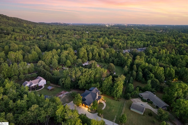 160 Mountain Brook Trl, Greenville, SC 29609 - aerial view of property and surrounding area with a forest