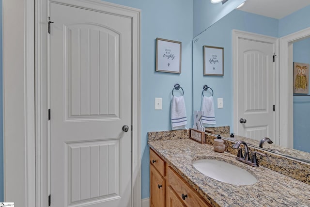 bathroom with vanity