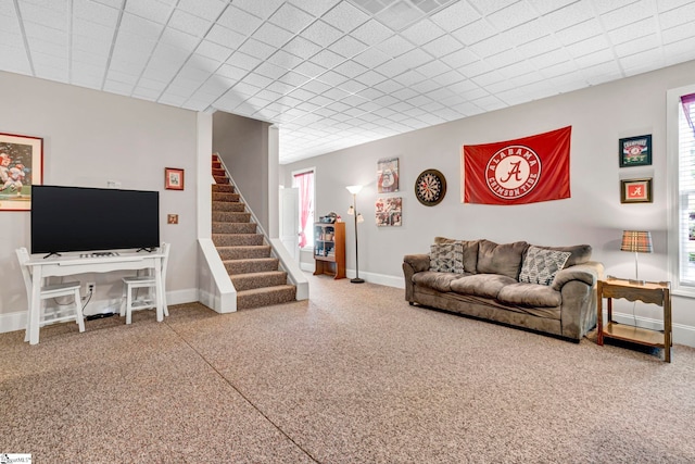 5 Laurelcrest Ln, Travelers Rest, SC 29690 - living area with baseboards and stairway