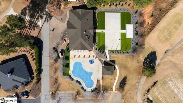 5 Laurelcrest Ln, Travelers Rest, SC 29690 - bird's eye view of a pool area